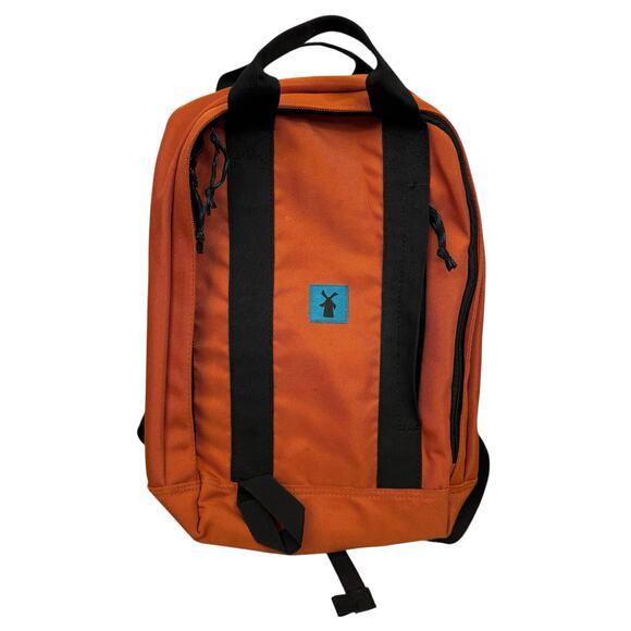 Dutch Bros Coffee Burnt Orange Backpack Unisex Laptop Bag School Tote Nylon - Picture 1 of 8